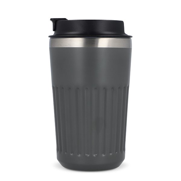 Recycelter Edelstahl-Thermobecher für Kaffee zum Mitnehmen, 400 ml Natianng
