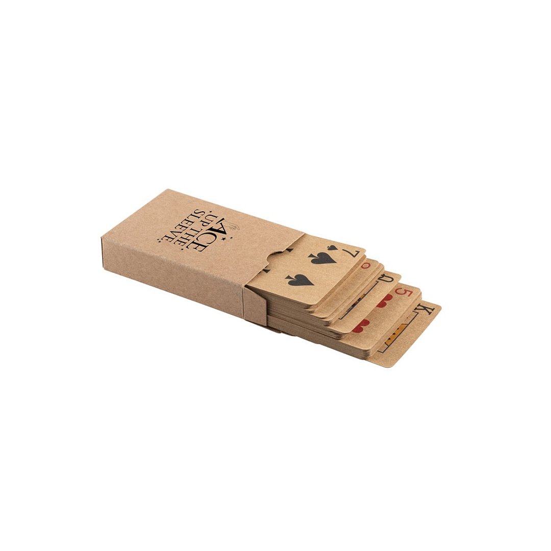 Kartenspiel mit 54 klassischen Karten in Kraftpapier Giafel