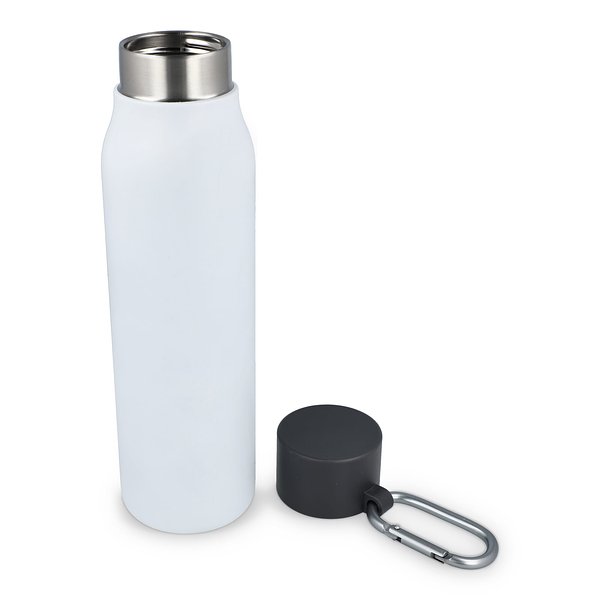 Karabiner mattierte Isolierflasche 600 ml Paunas