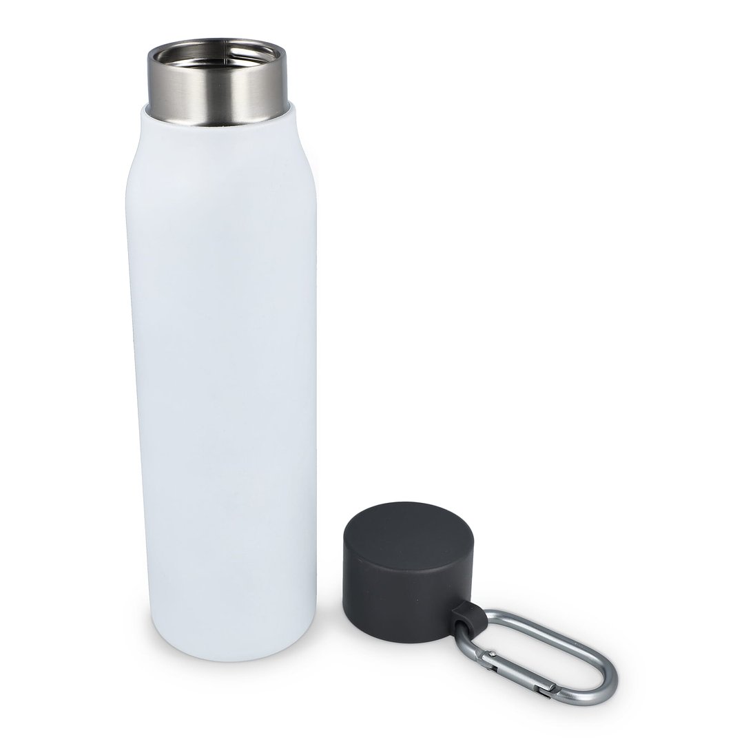 Karabiner mattierte Isolierflasche 600 ml Paunas