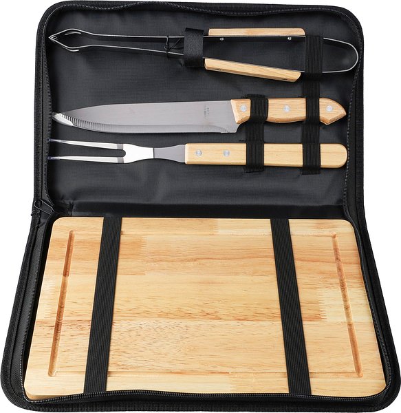 Grillset Chtha | Edelstahl | 4 St. | Polyestertasche