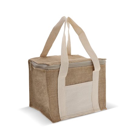 Kühltasche Jute / Baumwolle 22x18x18cm Benianin