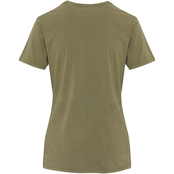 Kurzärmeliges T-Shirt für Damen im Washed Look, 160 g/m2 - Fränzin