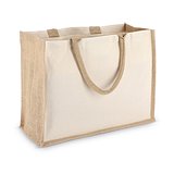 Jute-Baumwolle Tragetasche OEKO-TEX® 42,5 x 19 x 32cm 320g/m² Gritan