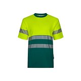 Zweifarbiges T-Shirt aus Piqué (150 g/m²), aus Baumwolle (55 %) und Polyester (45 %) Reivan