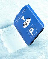 Parkscheibe mit Eiskratzer Lolfat