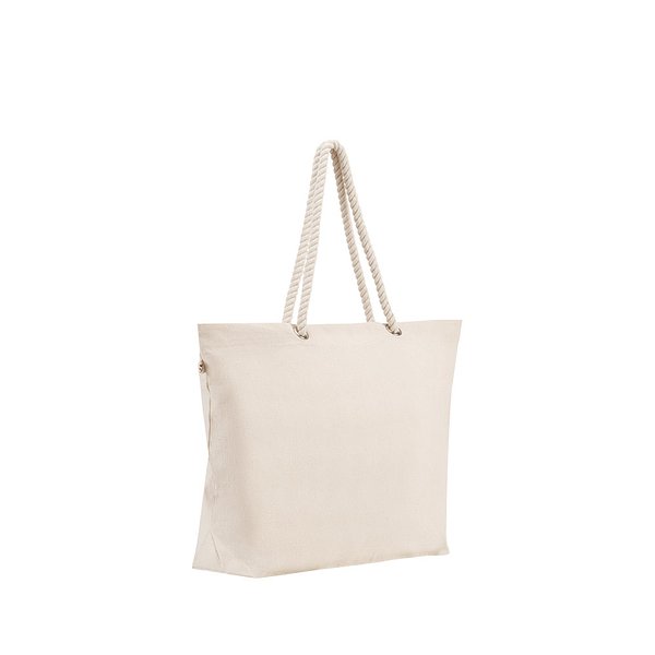Strandtasche aus recycelter Baumwolle (70 %) und recyceltem Polyester (30 %) (220 g/m²) Anigele
