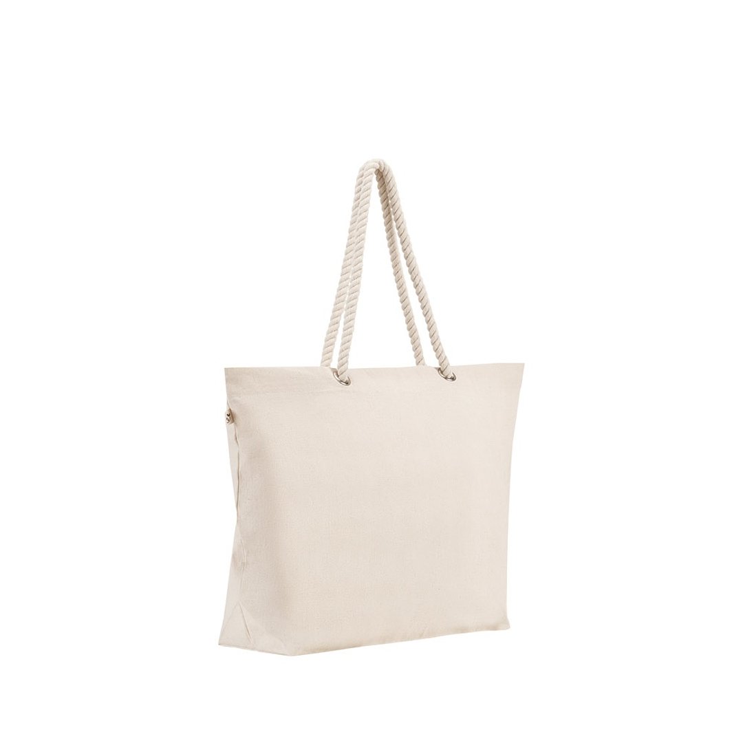Strandtasche aus recycelter Baumwolle (70 %) und recyceltem Polyester (30 %) (220 g/m²) Anigele
