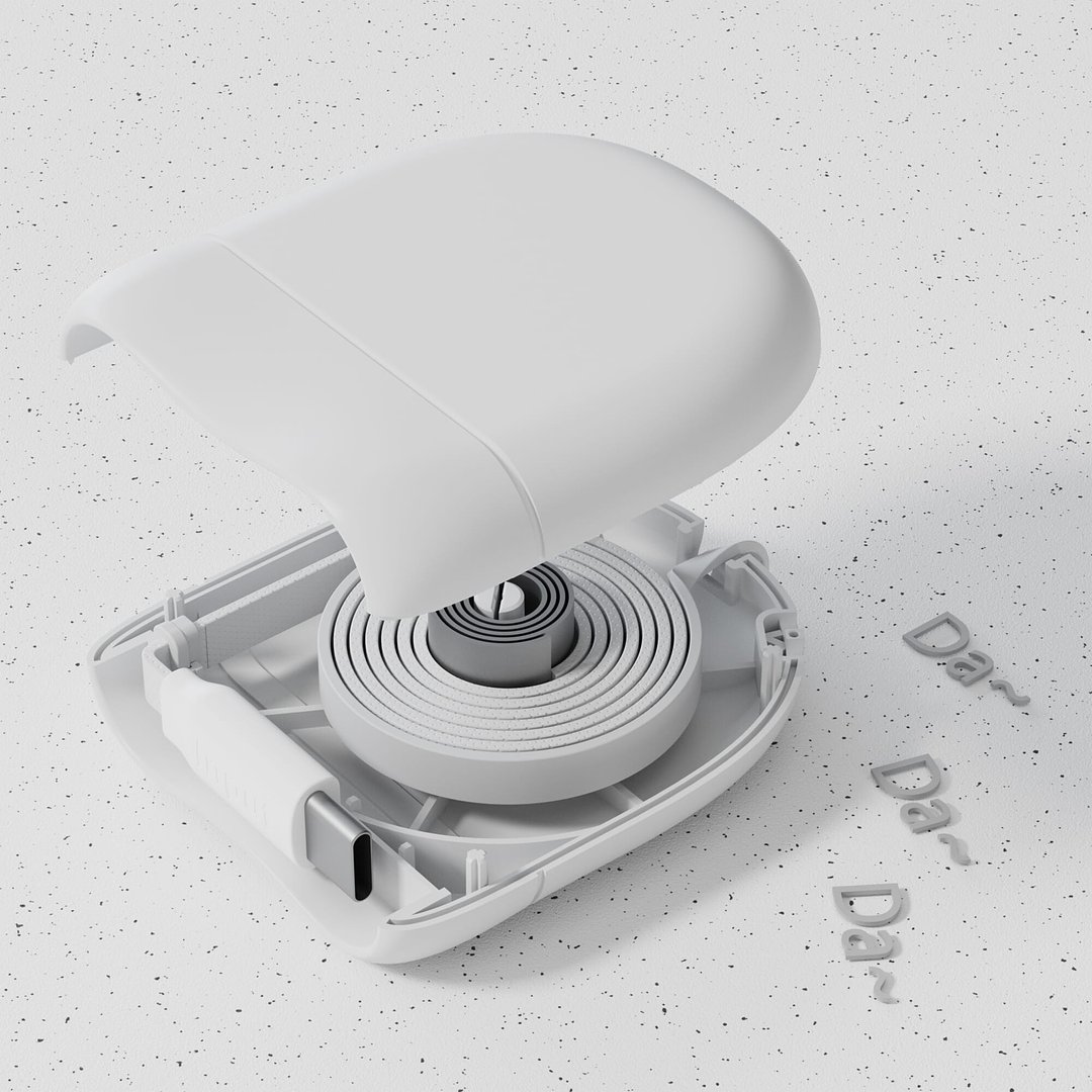 ICE-R Einziehbares USB-C- und Lightning-Kabel 60 W 1 Meter Vregun