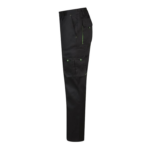Zweifarbige Twill-Hose mit mehreren Taschen (200 g/m²), aus Baumwolle (35 %) und Polyester (65 %) Leenico