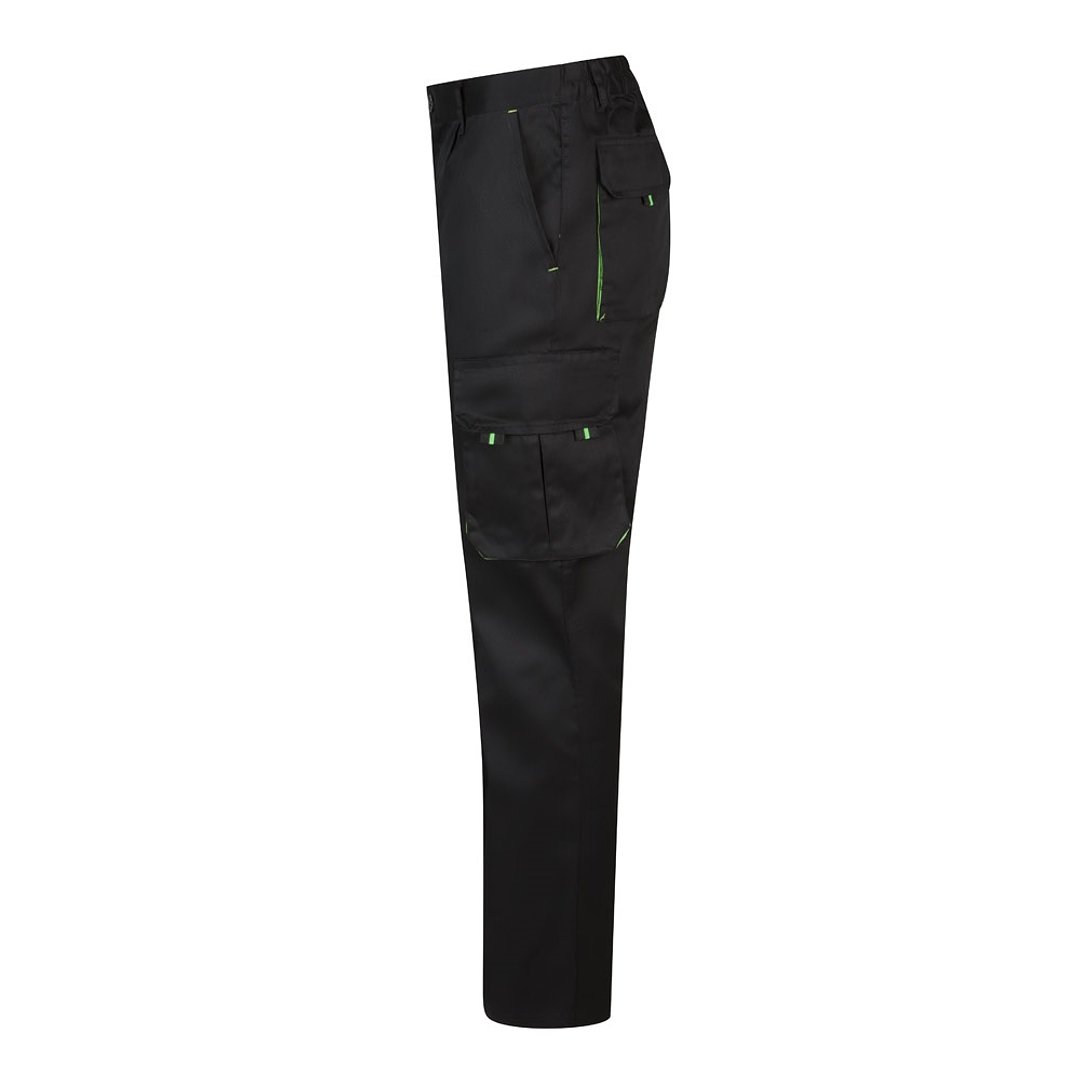 Zweifarbige Twill-Hose mit mehreren Taschen (200 g/m²), aus Baumwolle (35 %) und Polyester (65 %) Leenico