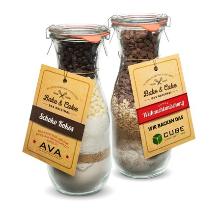 Backmischung im Weckglas