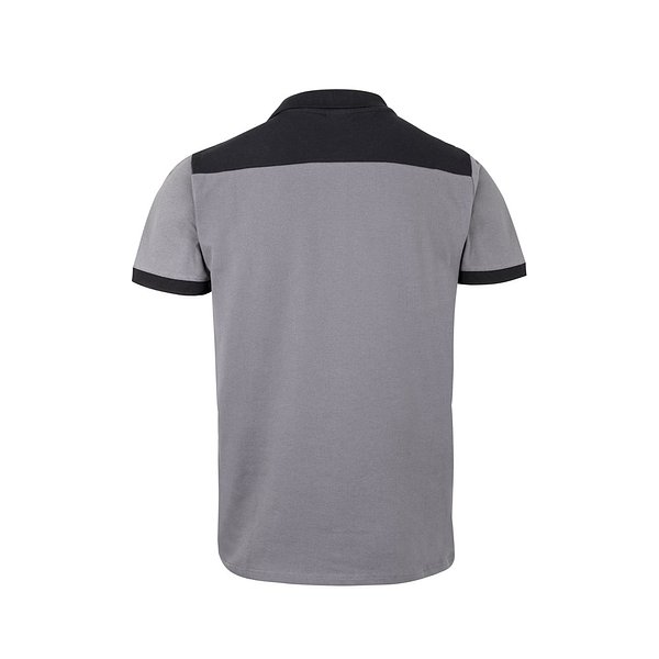 Zweifarbiges Stretch-Piqué-Poloshirt (200 g/m²) mit kurzen Ärmeln, aus Polyester (96 %) und Elastan (4 %) Duricalie