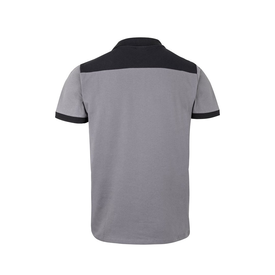Zweifarbiges Stretch-Piqué-Poloshirt (200 g/m²) mit kurzen Ärmeln, aus Polyester (96 %) und Elastan (4 %) Duricalie