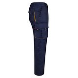 Zweifarbige Twill-Hose mit mehreren Taschen (200 g/m²), aus Baumwolle (35 %) und Polyester (65 %) Leenico