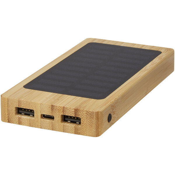 8000 mAh Bambus Solar-Powerbank - Benga