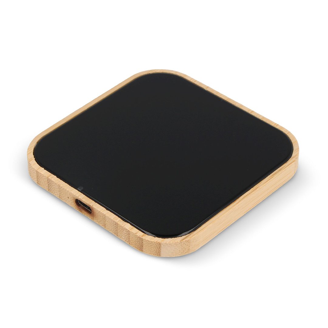 Kabelloses Ladegerät aus Bambus und Glas 10W Fadina