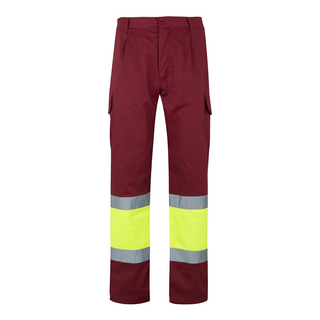 Zweifarbige Hose aus Twill (210 g/m²), gefüttert, mit mehreren Taschen, aus Baumwolle (20%) und Polyester (80%) Benina