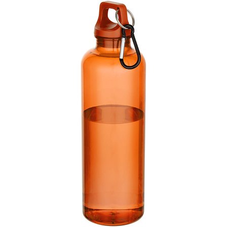 750 ml RCS-zertifizierte Trinkflasche aus recyceltem Kunststoff mit Karabinerhaken - Helini
