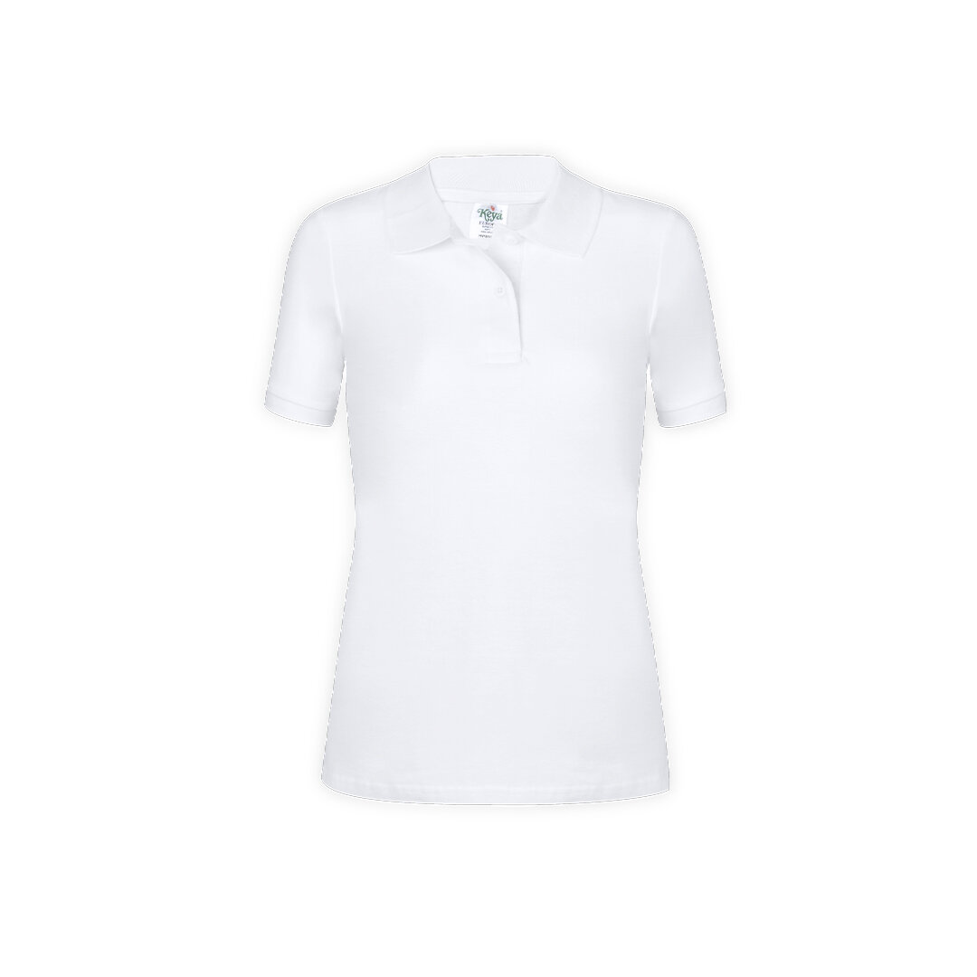 Frauen Weiß Polo-Shirt "keya"