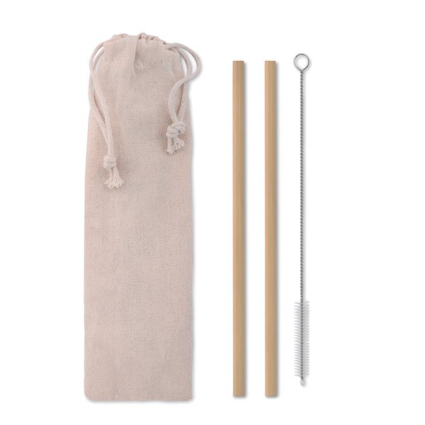 Bambus Trinkhalme-Set Dumeria