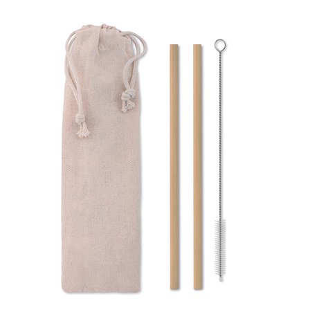 Bambus Trinkhalme-Set Dumeria