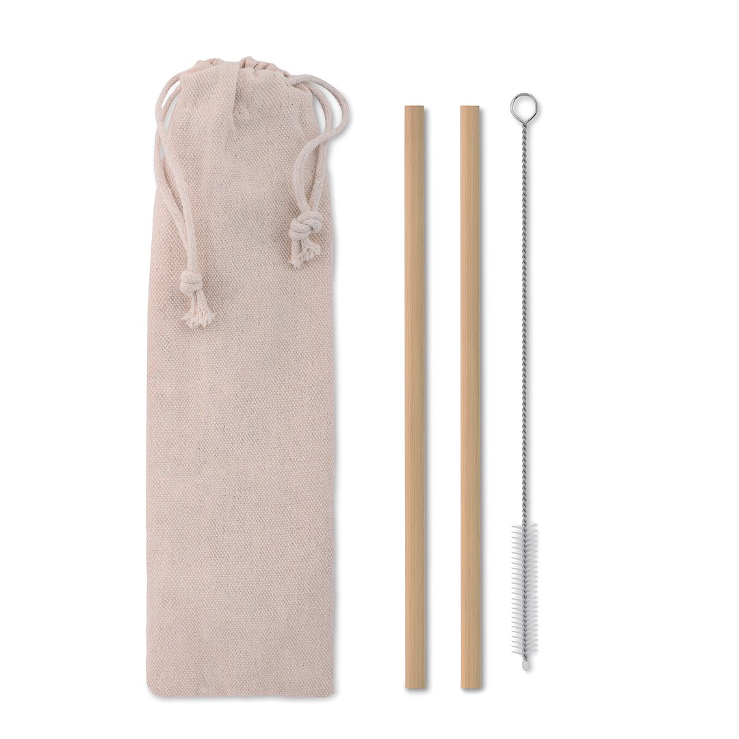 Bambus Trinkhalme-Set Dumeria