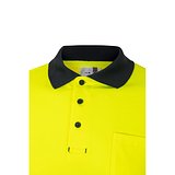 Zweifarbiges Piqué-Poloshirt (150g/m²) mit langen Ärmeln, aus Baumwolle (55%) und Polyester (45%) Annicas