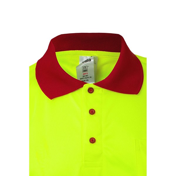 Zweifarbiges Poloshirt im Bird-Eye-Design (160g/m²) mit kurzen Ärmeln, aus Polyester (100%) Nicha