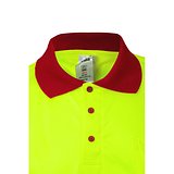 Zweifarbiges Poloshirt im Bird-Eye-Design (160g/m²) mit kurzen Ärmeln, aus Polyester (100%) Nicha
