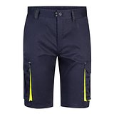 Zweifarbige Stretch-Bermudashorts mit mehreren Taschen (240 g/m²) aus Baumwolle (46 %), EME (38 %) und Polyester (16 %) Altie