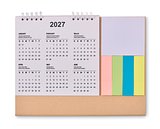 Tischkalender mit Memoblock Hannetha