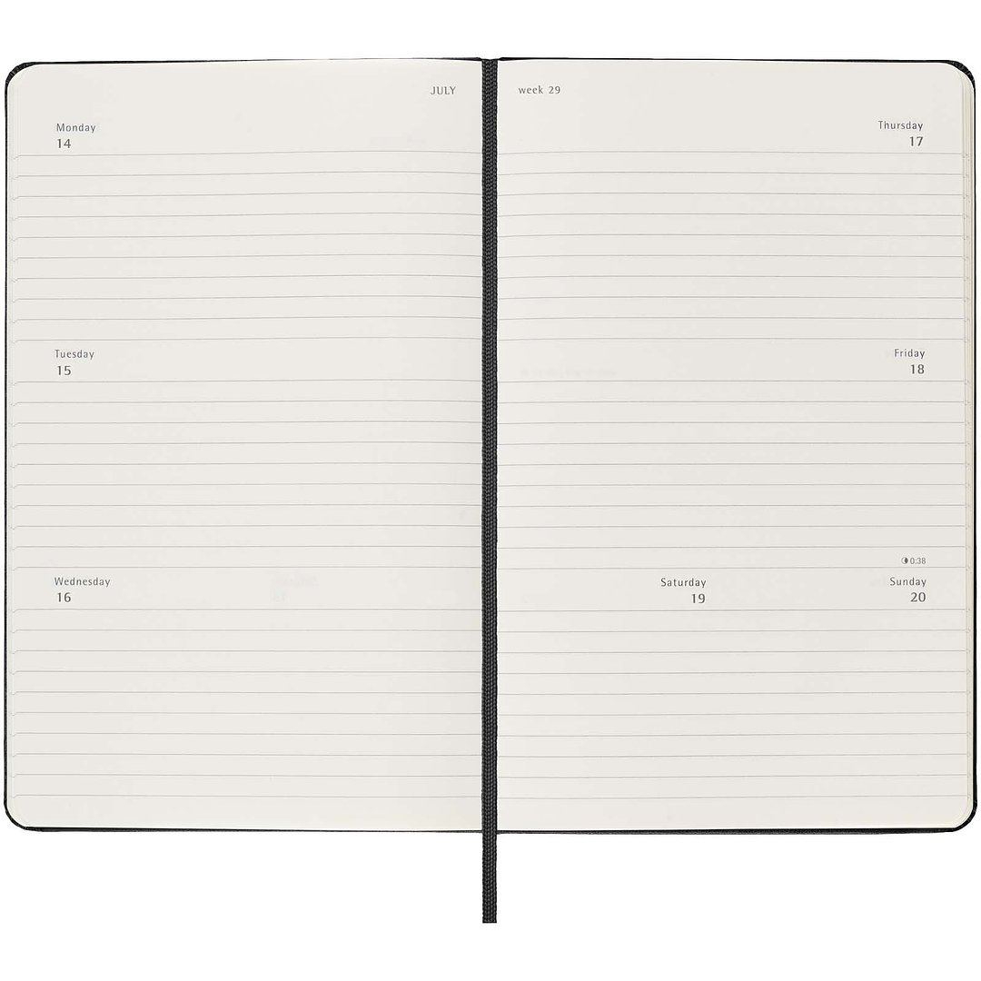 Hardcover 12 Monate Wochenplaner L - Luonna