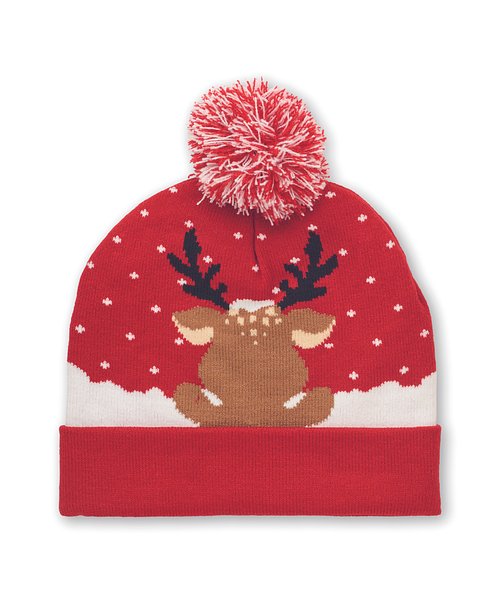 Weihnachtliche Strickmütze Tria