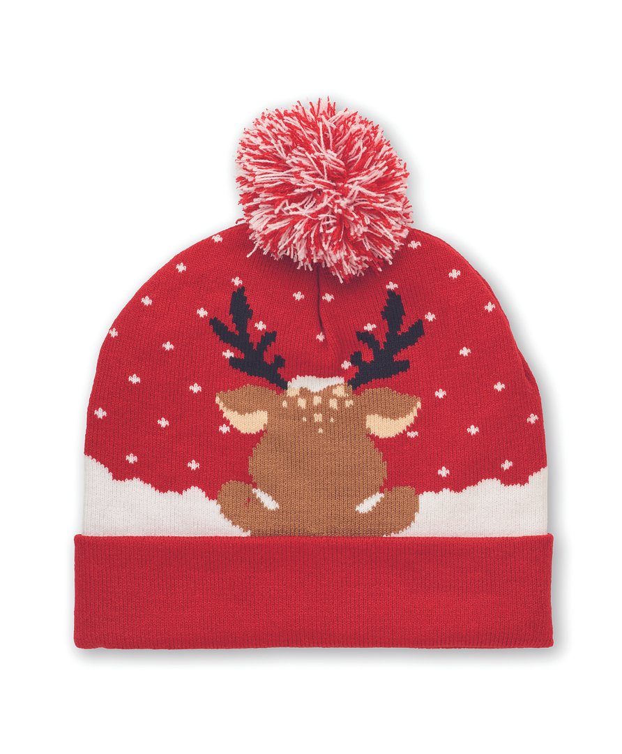 Weihnachtliche Strickmütze Tria