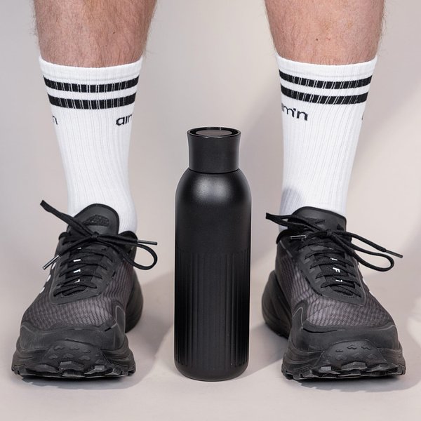 Tekla Push Stahlisolierflasche mit Druckverschluss (recycelt) 500 ml Jonica