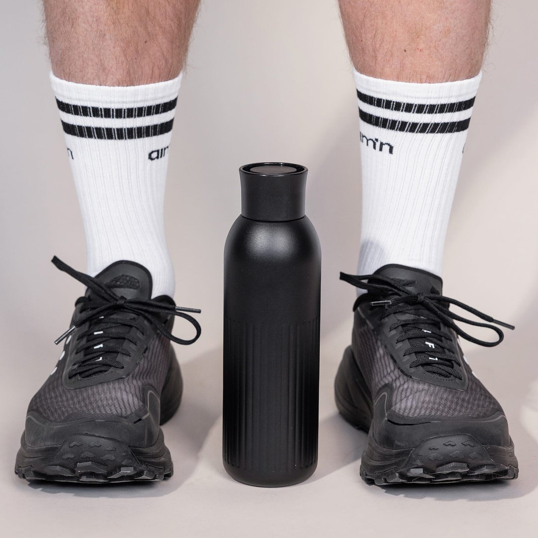 Tekla Push Stahlisolierflasche mit Druckverschluss (recycelt) 500 ml Jonica