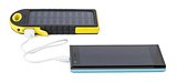 Gummierte ABS Solar-Powerbank Giannep