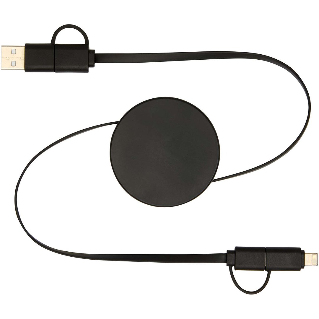 90 cm 5-in-1 Kabel aus recyceltem Kunststoff für Datenübertragung und 40W Schnellladung - Uriköbi