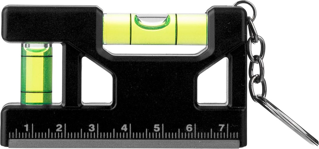 Schlüsselanhänger Wasserwaage aus recyceltem ABS Steia