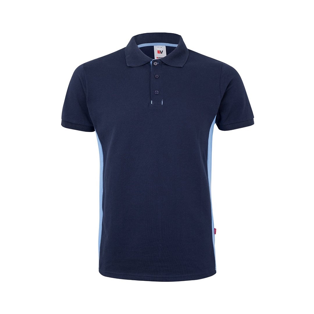 Zweifarbiges Piqué-Poloshirt (180 g/m²), kurzärmelig, aus Baumwolle (60%) und Polyester (40%) Buorli