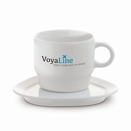 Tasse Dreieck Teller Satellite 180ml Nigelyco