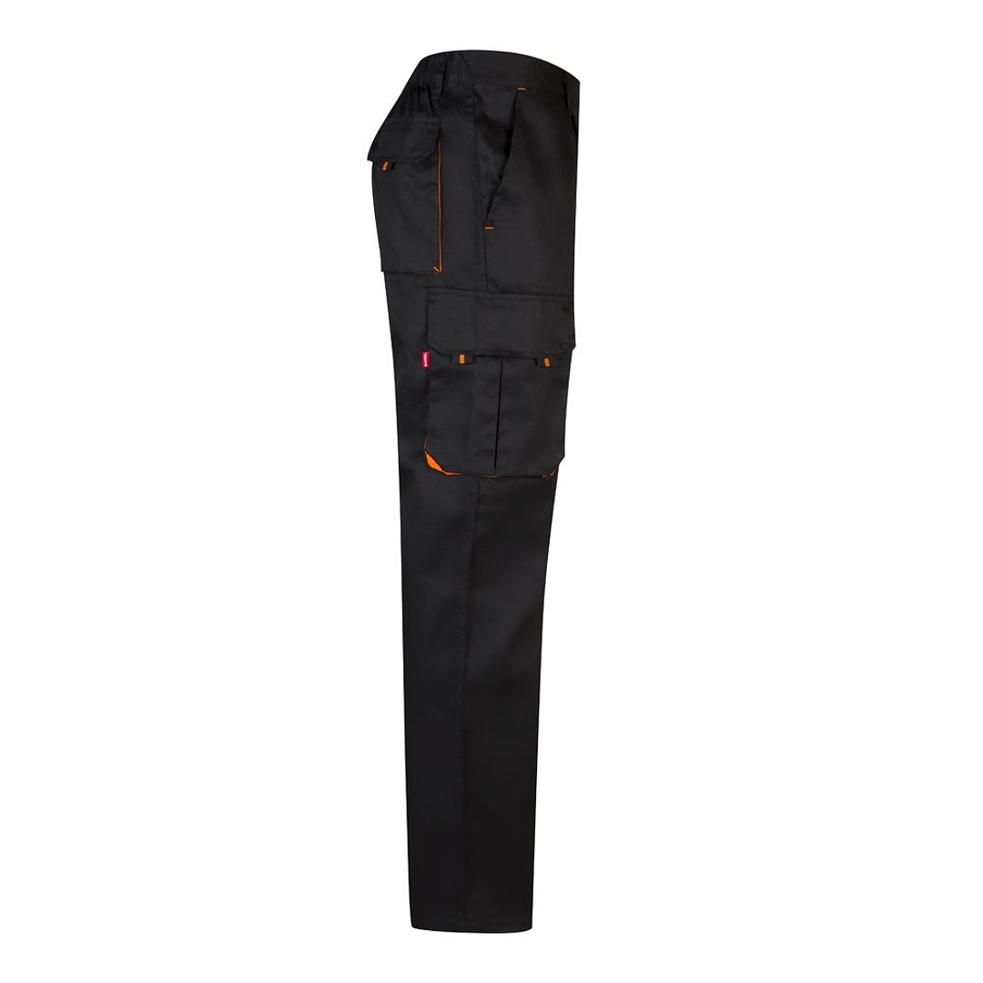 Zweifarbige Twill-Hose mit mehreren Taschen (200 g/m²), aus Baumwolle (35 %) und Polyester (65 %) Leenico