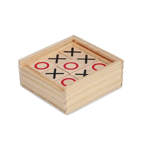 Tic Tac Toe Set in Holzkiste Walun