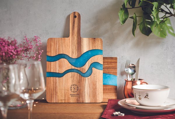 Servierbrett Akazienholz Ainga