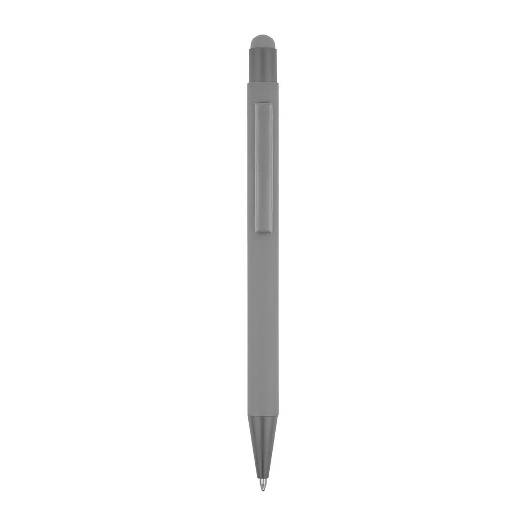 Kugelschreiber mit modernem Design aus recyceltem Aluminium (100% rAL) mit matter Oberfläche Nelver