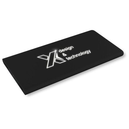 5000 mAh Powerbank mit Leuchtlogo - Lurina