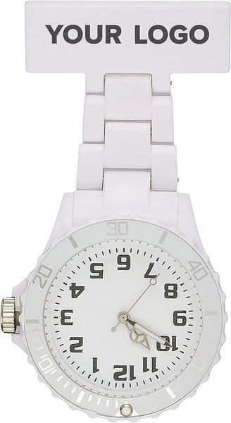 Krankenpflegeuhr Noleen | Kunststoff | Stecknadel
