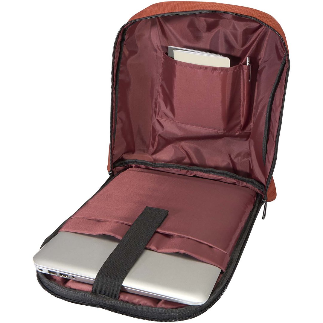 15" GRS Laptop-Rucksack aus recyceltem Material mit Diebstahlschutz 10L - Nollandia