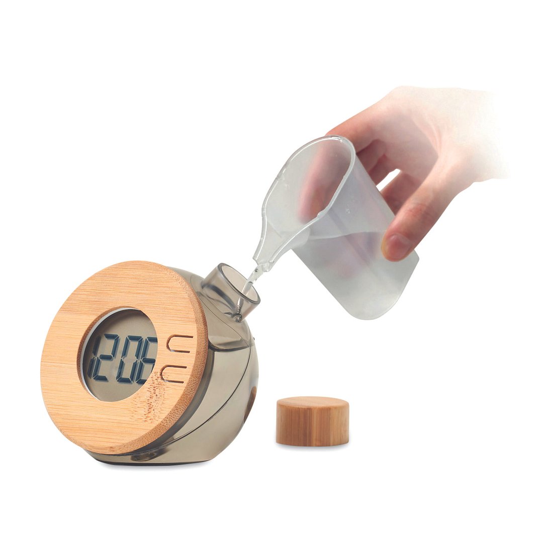 Wasserbetriebene LCD-Uhr Ylani